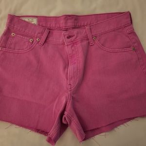 Pink Gap denim shorts